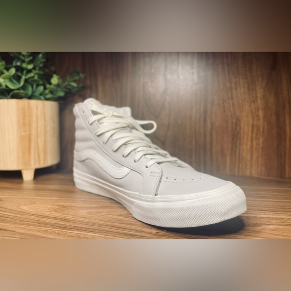 Vans White Skate SK8-HI Show With Zipper In The Back - Picture 8 of 9